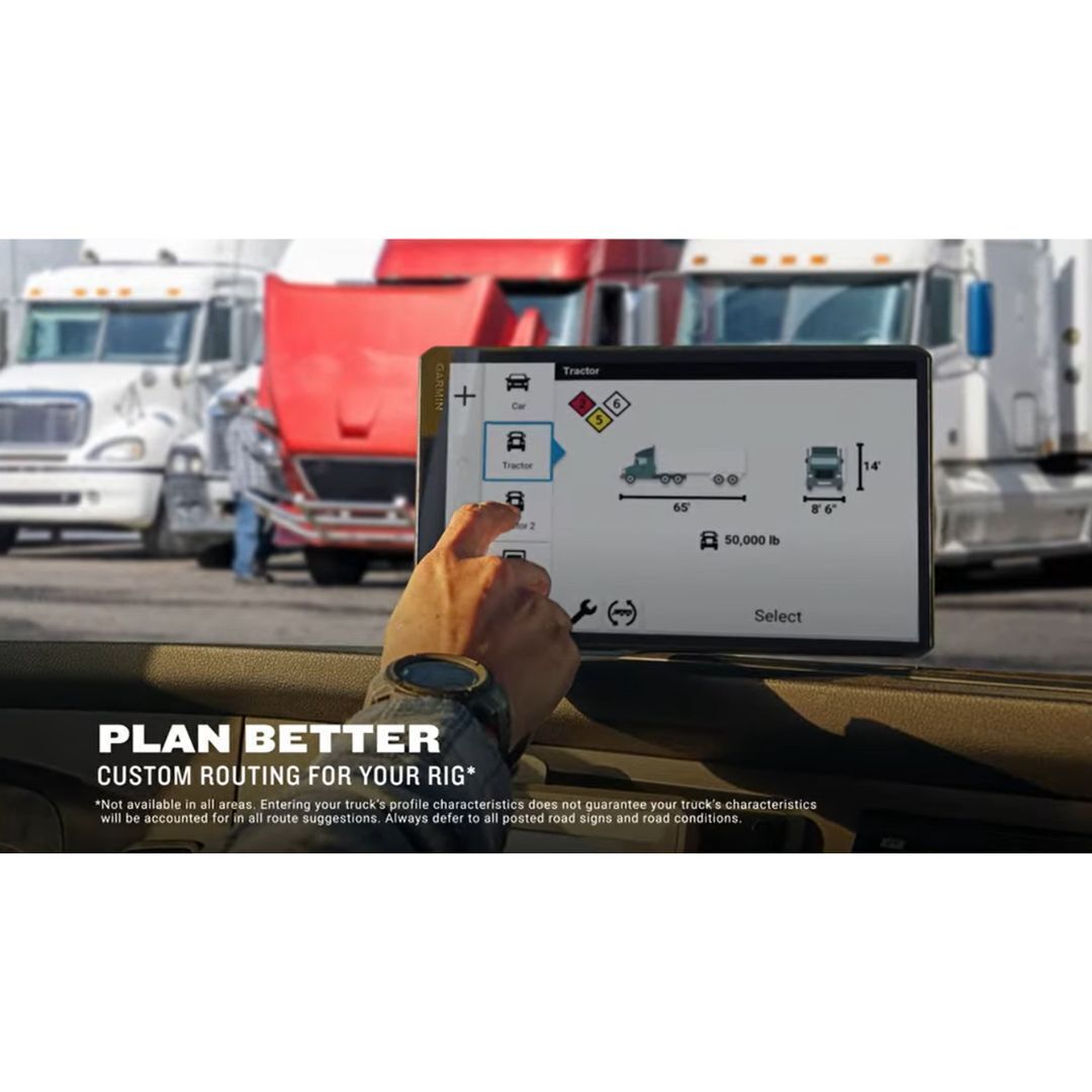 Garmin dezl OTR720 GPS Truck Navigator with 7-Inch 1024p Touchscreen Display (Black)