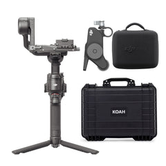 DJI RS 4 Gimbal Stabilizer Combo with Joystick Mode Switch and High-Capacity Battery Grip Bundle
