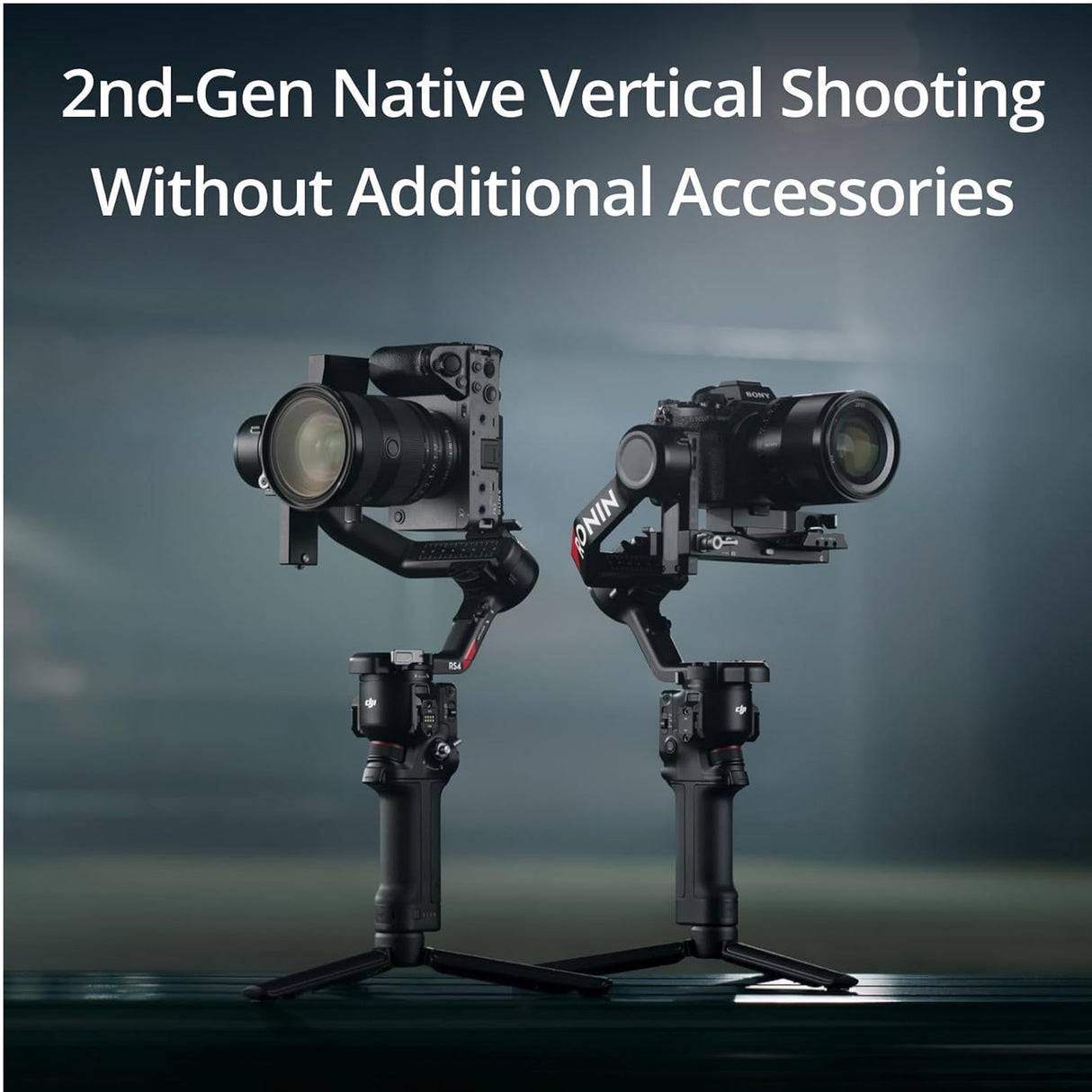 DJI RS 4 Gimbal Stabilizer Combo with Joystick Mode Switch and High-Capacity Battery Grip Bundle