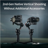 DJI RS 4 Gimbal Stabilizer Combo with Joystick Mode Switch and High-Capacity Battery Grip Bundle