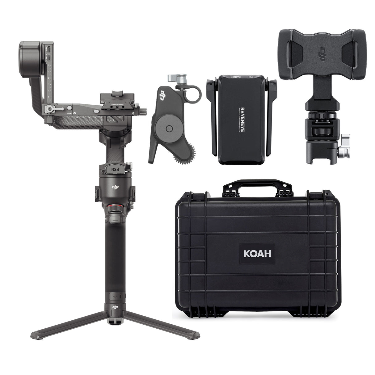 DJI RS 4 Pro Combo Flagship Stabilizer with 2nd-Gen Native Vertical Shooting with Hard Case Bundle