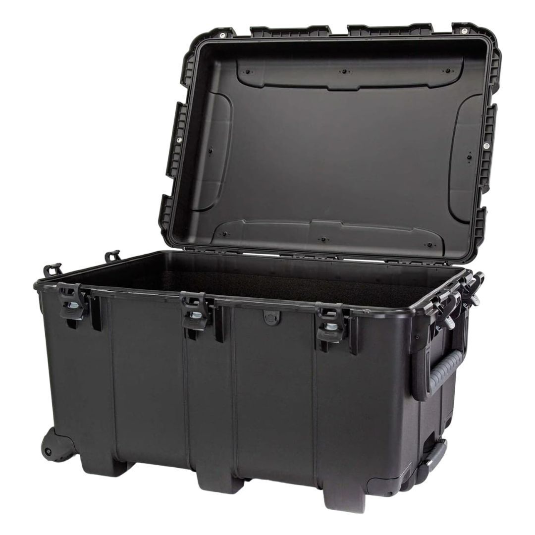 NANUK 975 Wheeled Hard Case with 185.78L Storage, NK-7 Resin Body, and Power Claw Latching (Black)
