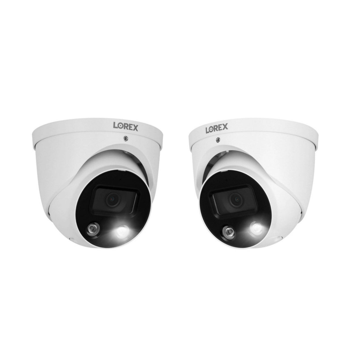 Lorex 4K Ultra HD Smart Deterrence IP 8MP Remote Access Dome Camera (2-Pack) Bundle