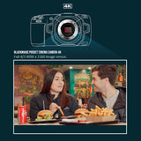 Blackmagic Design Pocket 4K Cinema Camera with Lumix G X Vario Power Zoom Lens (Black) Bundle