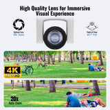 PTZOptics Move SE 20x 1080p Full HD Advanced PTZ Auto-Tracking Pan Tilt Zoom Camera (White) Bundle