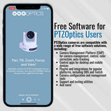 PTZOptics Move SE 20x 1080p PTZ Auto-Tracking Pan Tilt Zoom Camera (White, 2-Pack) Bundle