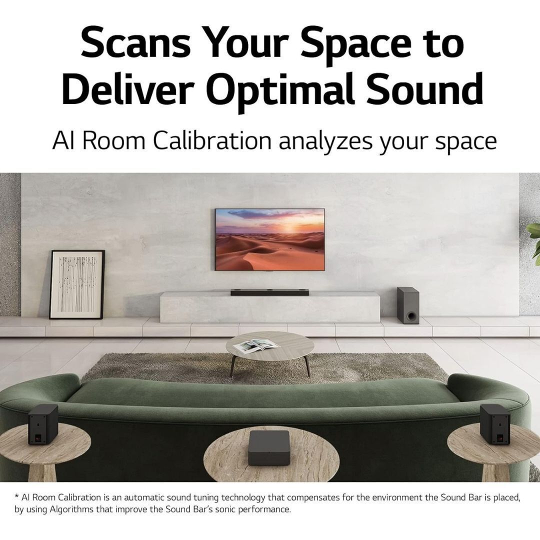 LG Soundbar with Dolby Atmos, 9.1.5 Channel, Meridian Audio Technology and HDMI 2.1 Input