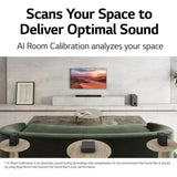 LG Soundbar with Dolby Atmos, 9.1.5 Channel, Meridian Audio Technology and HDMI 2.1 Input