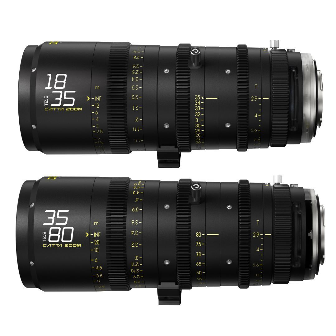 DZOFilm Catta FF 18 to 35mm and 35 to 80mm T2.9 Cine Zoom 2-Lens Bundle for Sony E Camera (Black)