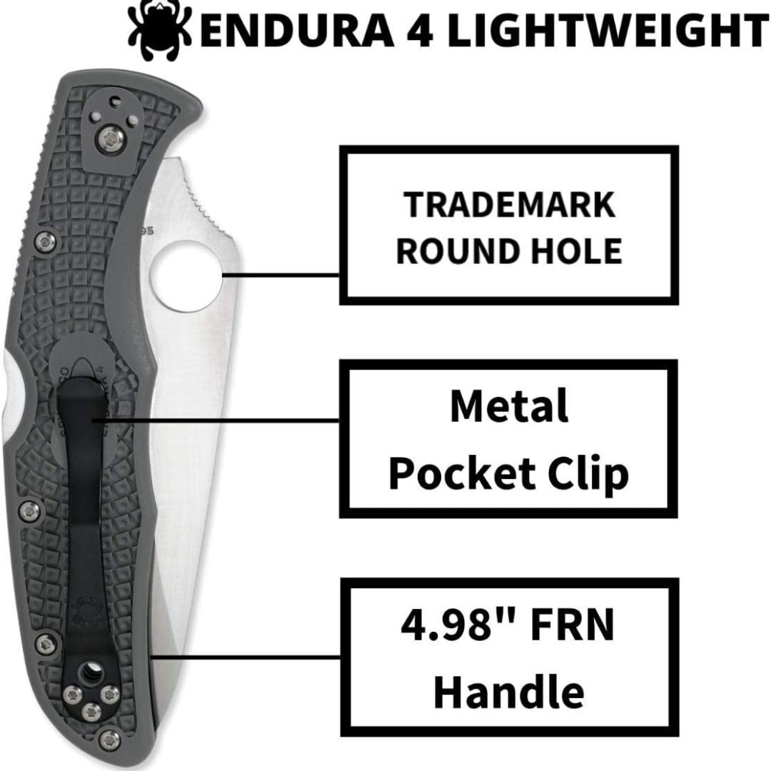 Spyderco Folding Knife Endura 4 (Open Box)