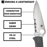 Spyderco Folding Knife Endura 4 (Open Box)