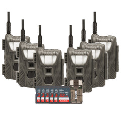 Stealth Cam Flashback White Flash Cellular Trail Camera 6-Pack with Six 32GB Cards and Card Reader