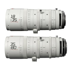 DZOFilm Catta FF 18 to 35mm and 35 to 80mm T2.9 Cine Zoom 2-Lens Bundle for Sony E Camera (White)