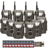Stealth Cam Flashback White Flash Cellular Trail Camera 10-Pack with Ten 32GB Cards and Card Reader