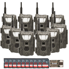Stealth Cam Flashback White Flash Cellular Trail Camera 10-Pack with Ten 32GB Cards and Card Reader