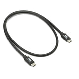 OWC 28-Inch Thunderbolt 4 and USB-C Cable with 40 GBPS Data Transfer and 240W Power Charging (Black)