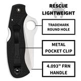 Spyderco Folding Knife Rescue 79mm