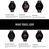 Garmin Forerunner 165 GPS Smartwatch (Mist Gray-Whitestone) with Portable Accessory (White) Bundle