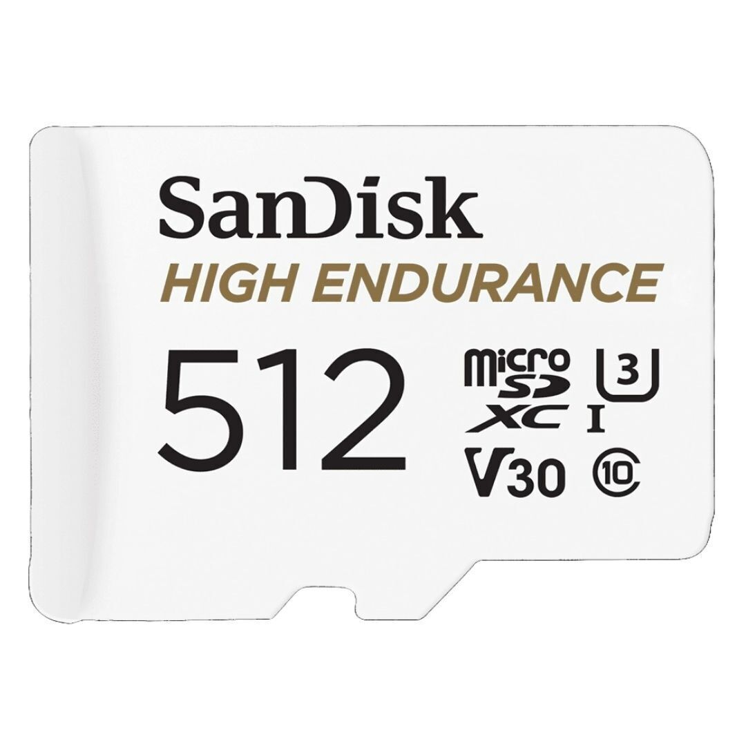 SanDisk High Endurance UHS-I MicroSDXC 512GB Memory Card with SD Adapter and 100 MBPS Read Speed