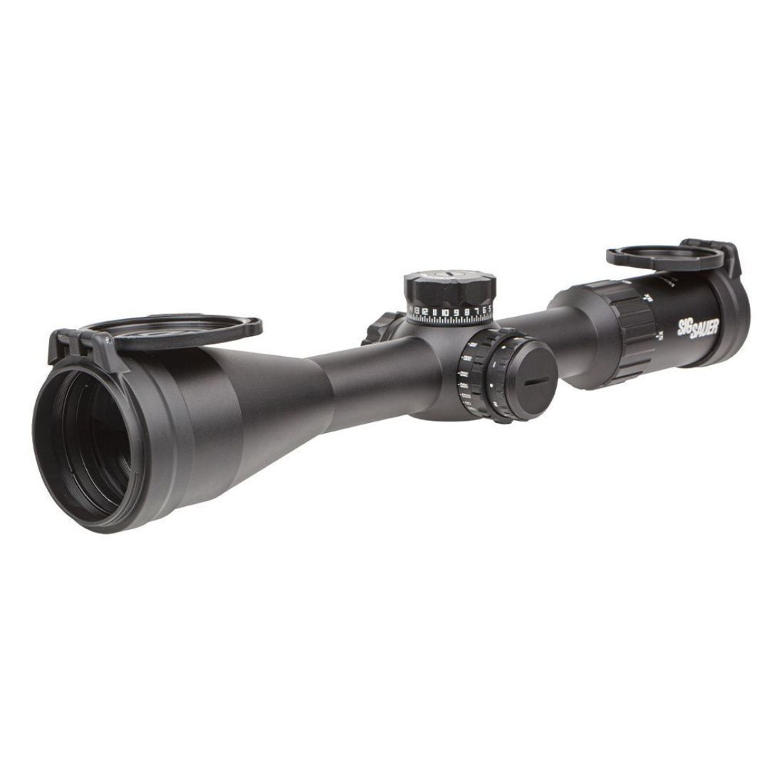 SIG SAUER WHISKEY4 5-20x50mm Waterproof Fogproof Riflescope with Zero-Stop Elevation Turret (Black)