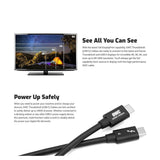 OWC 39-Inch Thunderbolt 4 and USB-C Cable with 40 GBPS Data Transfer and 240W Power Charging (Black)