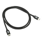 OWC 39-Inch Thunderbolt 4 and USB-C Cable with 40 GBPS Data Transfer and 240W Power Charging (Black)
