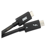 OWC 79-Inch Thunderbolt 4 and USB-C Cable with 40 GBPS Data Transfer and 100W Power Charging (Black)