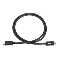OWC 79-Inch Thunderbolt 4 and USB-C Cable with 40 GBPS Data Transfer and 100W Power Charging (Black)
