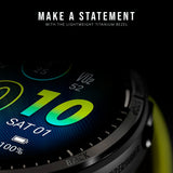 Garmin Forerunner 965 GPS 1.4-Inch Display Titanium Bezel Running Smartwatch(Whitestone/Powder Gray)