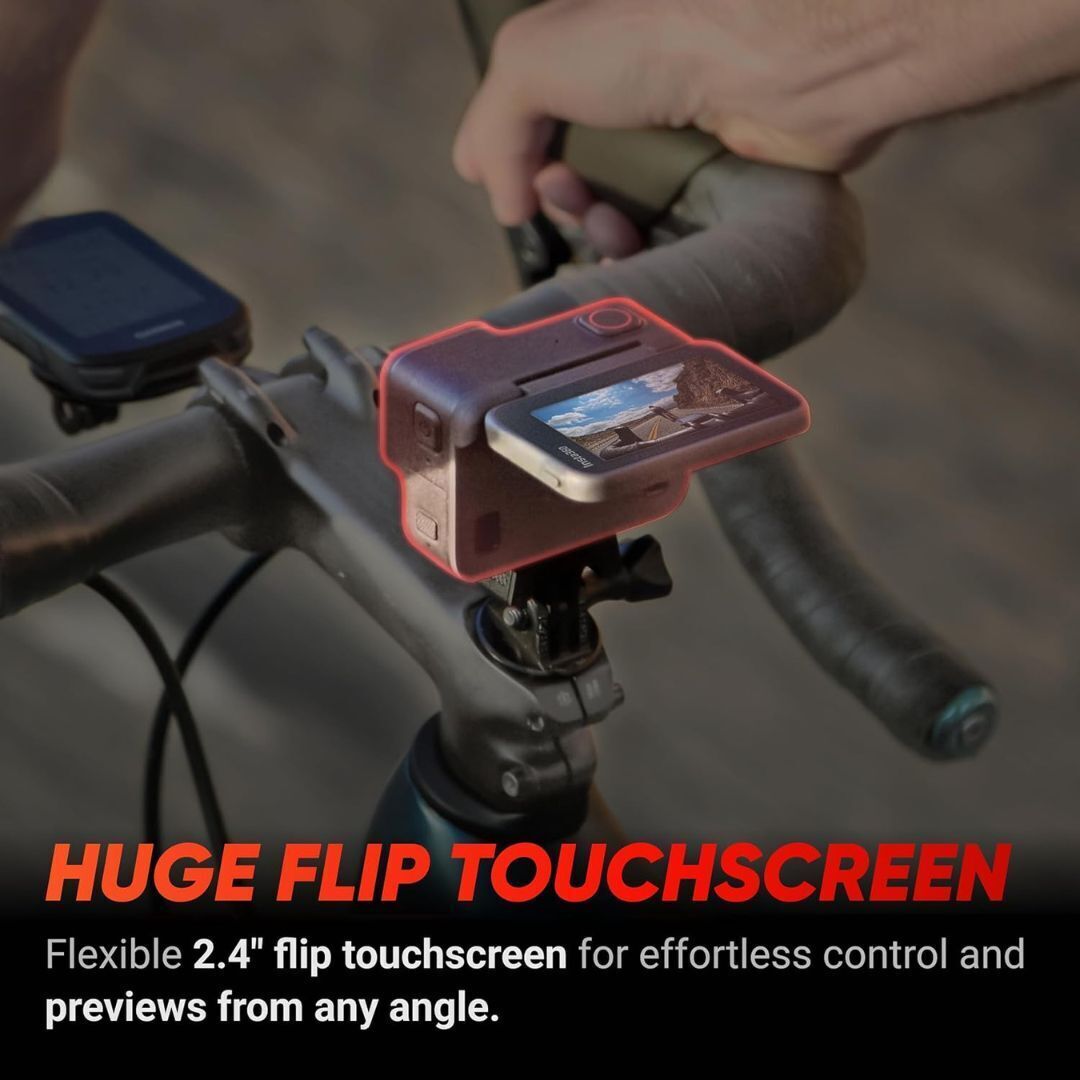 Insta360 Ace Pro Action Camera with Flip Touchscreen, HDR Video, and Waterproof Design (Black)