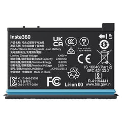 Insta360 X4 Rechargeable Battery for X4 Camera with 2290mAh High-Capacity