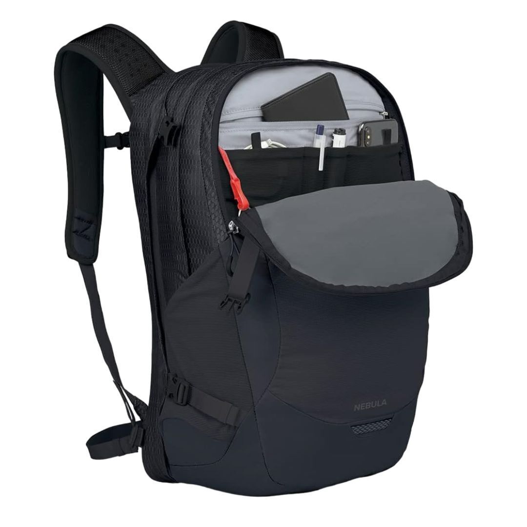 Osprey Nebula Commuter Backpack with Breathable Backpanel and TSA-Approved Laptop Sleeve (Black)