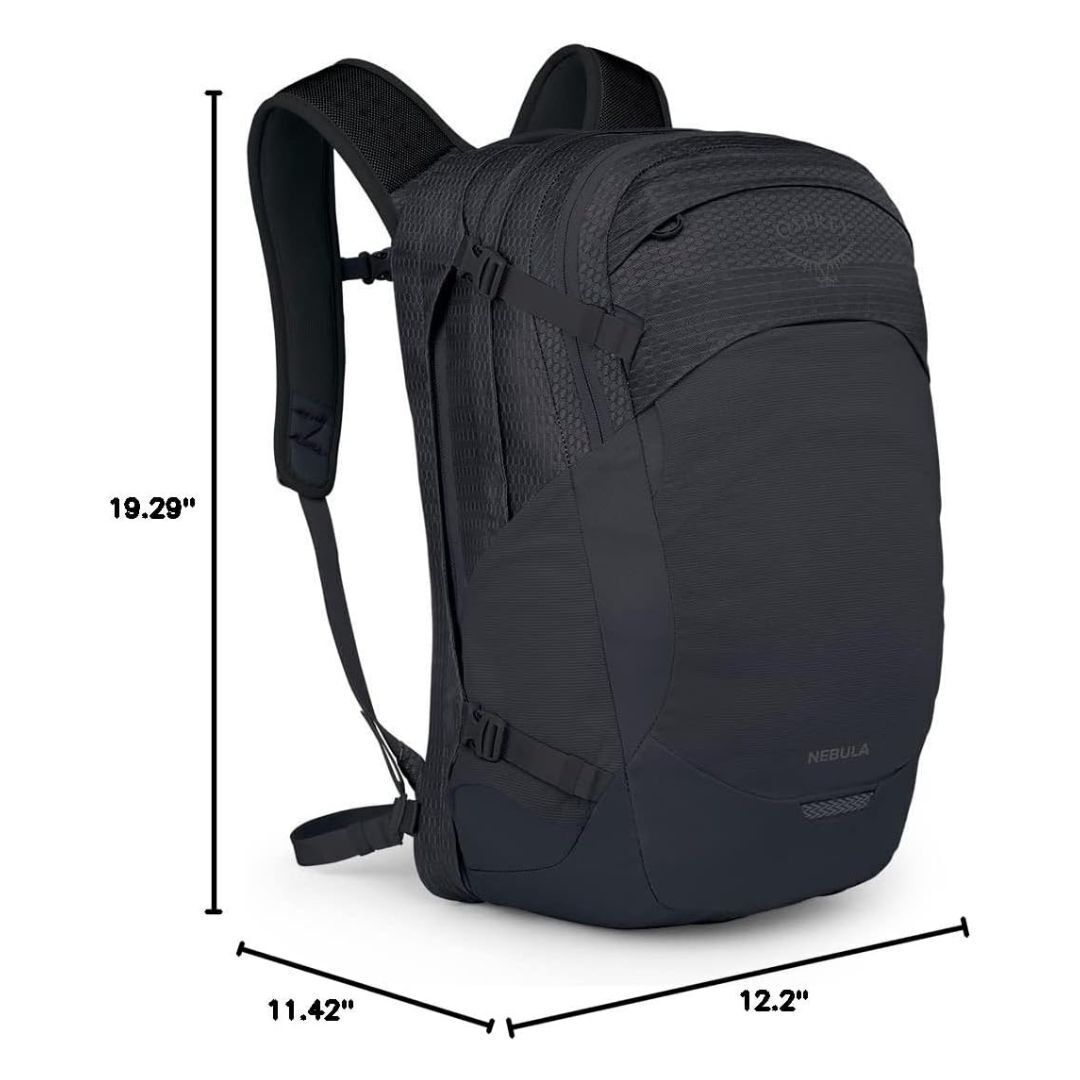 Osprey Nebula Commuter Backpack with Breathable Backpanel and TSA-Approved Laptop Sleeve (Black)