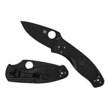 Spyderco Persistence Lightweight 6.85-Inch PlainEdge Pocket Knife with 8Cr13MoV Steel Blade (Black)