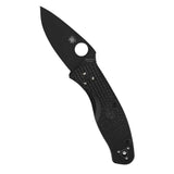 Spyderco Persistence Lightweight 6.85-Inch PlainEdge Pocket Knife with 8Cr13MoV Steel Blade (Black)
