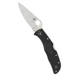Spyderco Endela Lightweight Folding Knife with VG-10 Steel PlainEdge Blade and Black FRN Handle