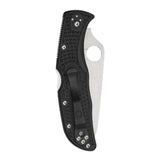 Spyderco Endela Lightweight Folding Knife with VG-10 Steel PlainEdge Blade and Black FRN Handle