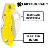 Spyderco Folding Knife Ladybug 3 Salt