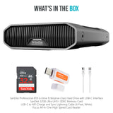 SanDisk Professional 8TB G-Drive Enterprise-Class Hard Drive with USB-C Interface Bundle