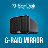 SanDisk Professional G-RAID Mirror External Hard Disk Drive with Pro-Blade SSD Slot (36TB) Bundle