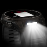 Garmin fenix 8 Sapphire Solar 51mm Smartwatch with Built-In LED Flashlight (Black and Pebble Gray)