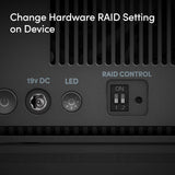 SanDisk Professional 24TB G-RAID Mirror 2-Bay RAID Array (2 x 12TB, Thunderbolt 3)