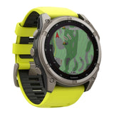 Garmin fenix 8 Sapphire Solar 51mm Smartwatch with Built-In LED Flashlight (Amp Yellow and Graphite)