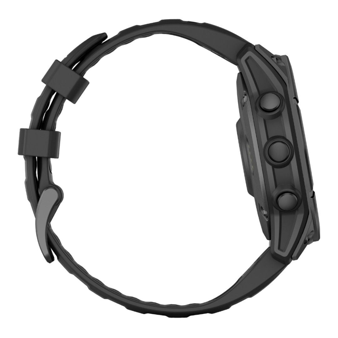 Garmin Fenix E 47mm GPS Smartwatch with 1.3-Inch AMOLED Display (Slate Gray Steel and Black)