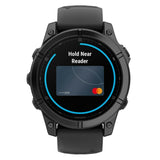 Garmin Fenix E 47mm GPS Smartwatch with 1.3-Inch AMOLED Display (Slate Gray Steel and Black)