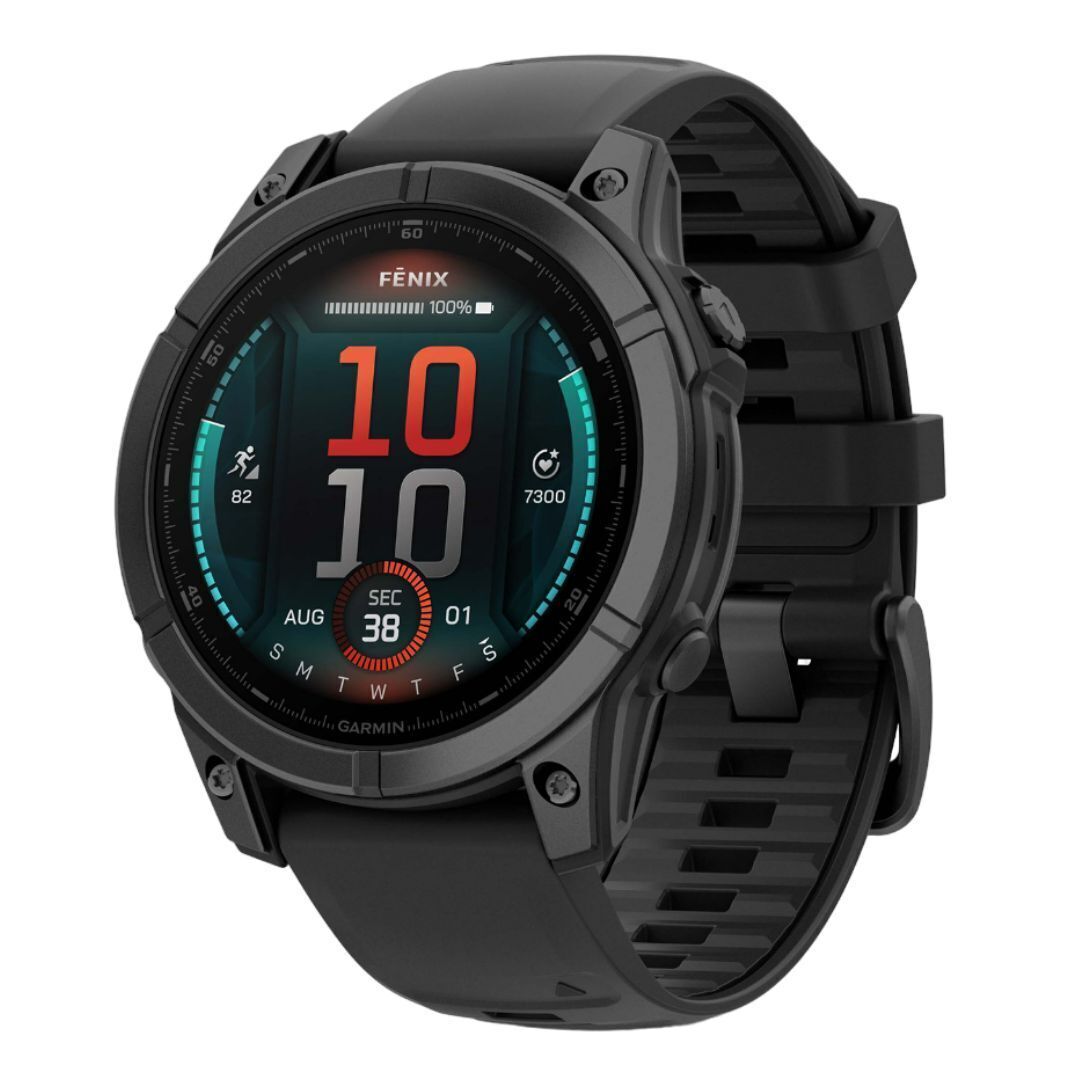 Garmin Fenix E 47mm GPS Smartwatch with 1.3-Inch AMOLED Display (Slate Gray Steel and Black)