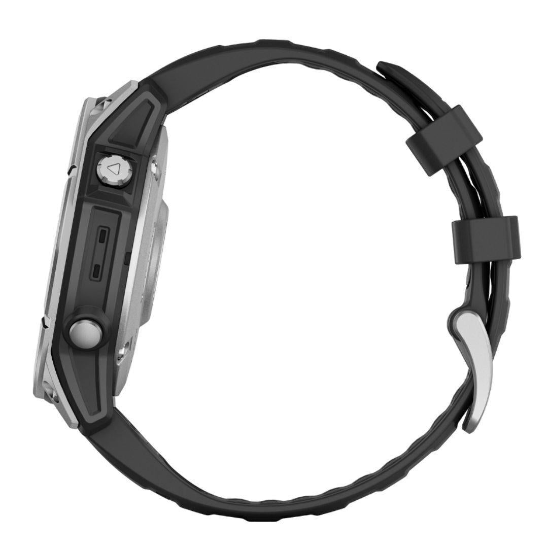Garmin Fenix E 47mm GPS Smartwatch with 1.3-Inch AMOLED Display (Stainless Steel and Black)