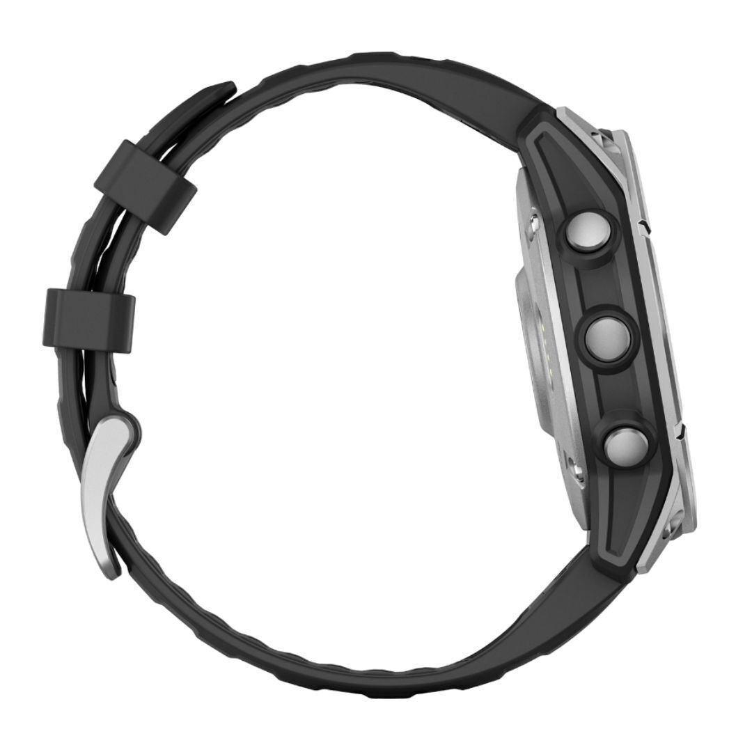 Garmin Fenix E 47mm GPS Smartwatch with 1.3-Inch AMOLED Display (Stainless Steel and Black)