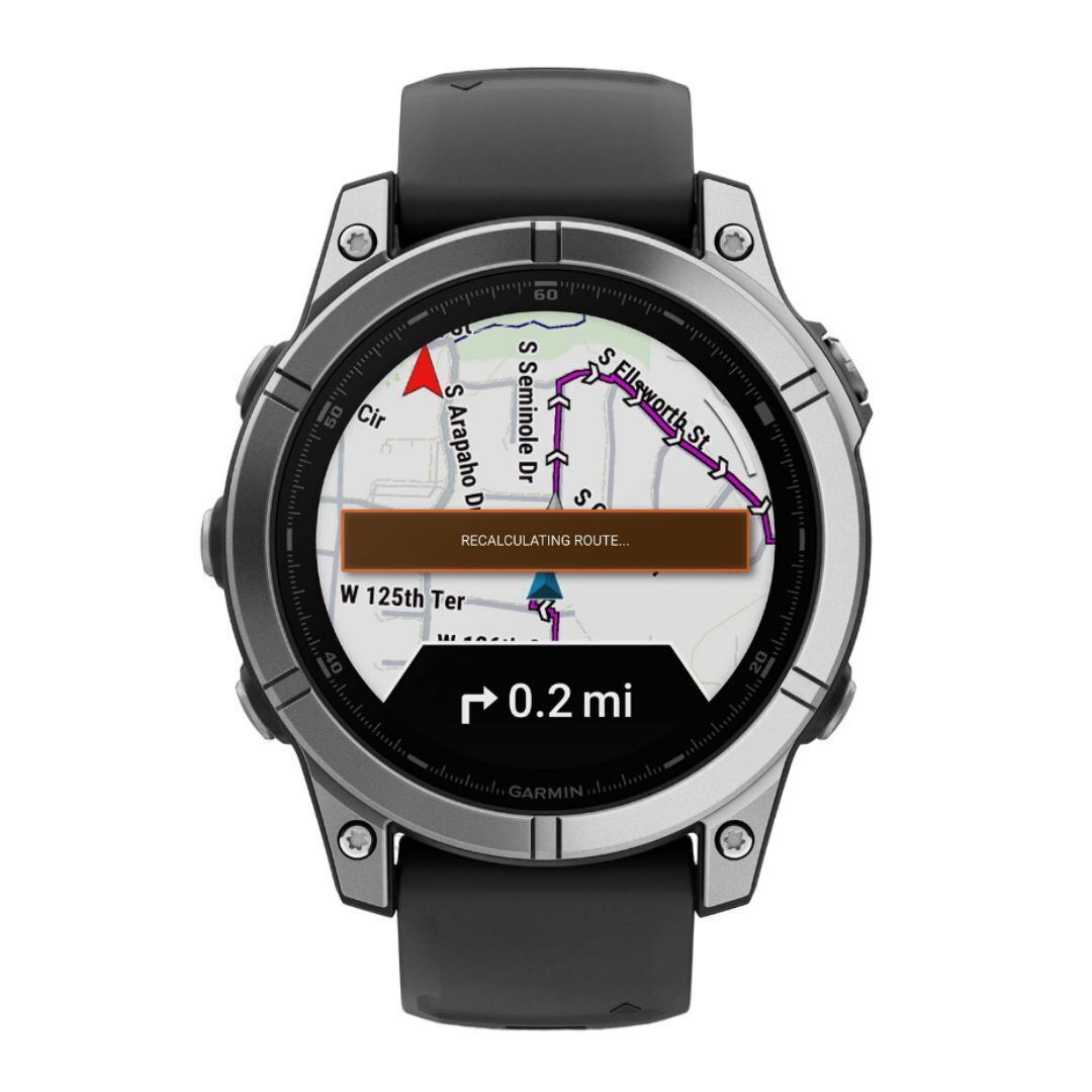 Garmin Fenix E 47mm GPS Smartwatch with 1.3-Inch AMOLED Display (Stainless Steel and Black)
