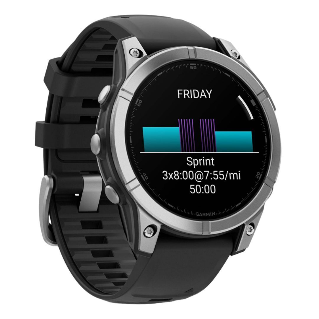 Garmin Fenix E 47mm GPS Smartwatch with 1.3-Inch AMOLED Display (Stainless Steel and Black)
